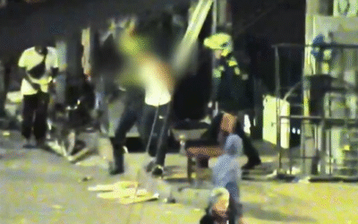 Cámaras del 123 registraron la fuga de dos hombres tras un homicidio en Medellín