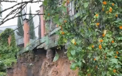 Habitantes de Las Palmas piden intervención urgente por riesgo de deslizamiento frente al CAI