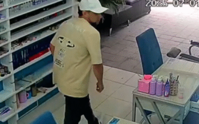 Robo a mano armada en spa de uñas en Aranjuez quedó registrado en video