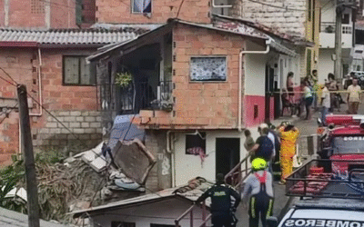 Explosión por posible fuga de gas deja una mujer herida en Ciudad Bolívar, Antioquia