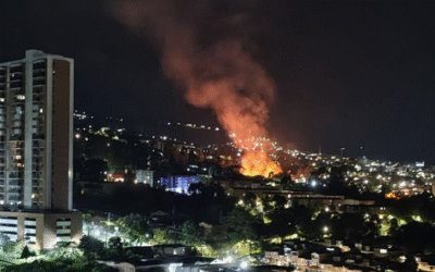 🔥 Emergencia por incendio en San Antonio de Prado, vía La Nueva