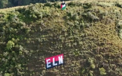 Tensión en San Antonio de Prado: amaneció con banderas del ELN
