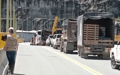 Accidente de tránsito provocó cierre total en el túnel de Hidroituango