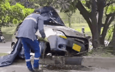 Accidente de tránsito en la Avenida Regional, a la altura de la Terminal del Norte