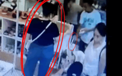 Alerta por pareja que roba un celular en el centro