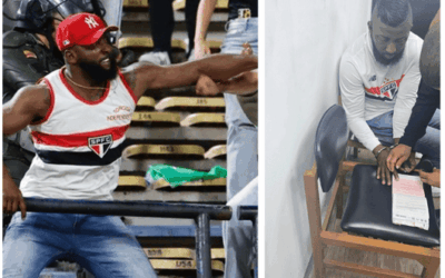 Batalla en la tribuna: hinchas de Atlético Nacional y São Paulo protagonizaron enfrentamiento