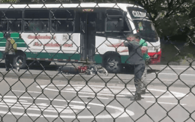 Accidente de tránsito en la Avenida Regional