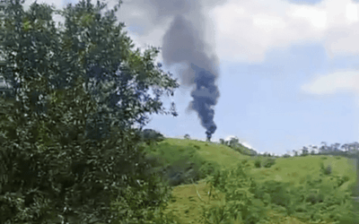 Derriban helicóptero de la Policía en zona rural de Amalfi