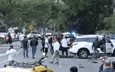 Caravana de Daniel Palacios sufrió accidente en Medellín: nueve heridos