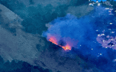 Incendio forestal en la parte alta de Villahermosa, Medellín