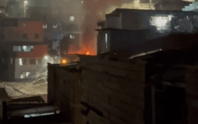 Incendio estructural en Manrique La Salle fue controlado por Bomberos Medellín