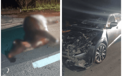 Accidente en la vía a Cisneros