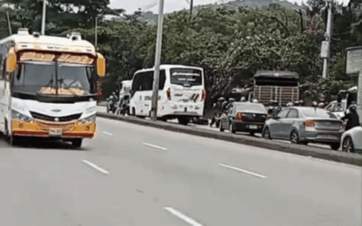 Accidente en la Autopista Norte dejó un motociclista lesionado