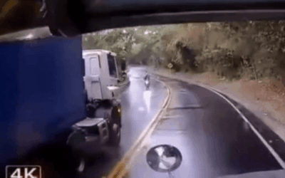 Accidente en la vía Medellín-Aguadas