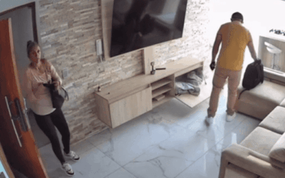 Apartamenteros quedaron grabados durante un robo en Girardota