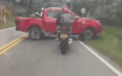 Fuerte accidente en la vía hacia Santa Bárbara quedó grabado en video