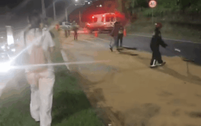 Autoridades atienden derrame de ACPM en la Variante de Caldas