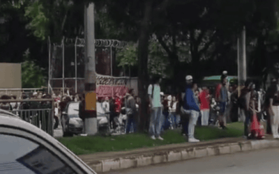 Cierre en la Avenida Las Vegas por protesta estudiantil