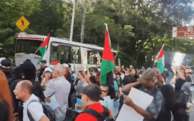 Manifestación propalestina frente a la ANDI genera afectaciones en El Poblado