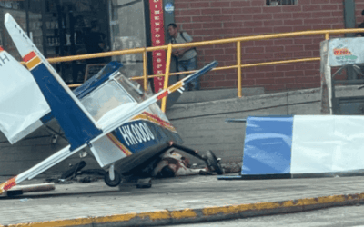 Simulacro de emergencia en la Central Mayorista: no se trata de una avioneta caída