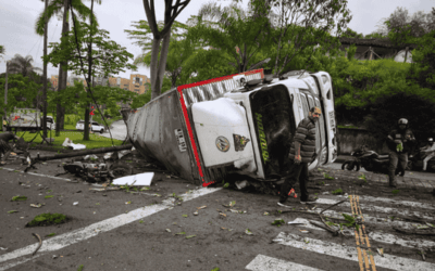 Accidente en la Avenida Los Balsos