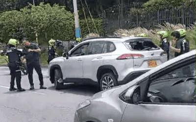 Disparos al aire en la Autopista Sur: conductor fue interceptado gracias a cámaras LPR