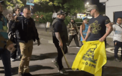 Con bate en mano, concejal de Medellín increpó a marchantes