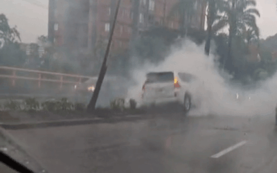 Accidente en la vía Las Palmas