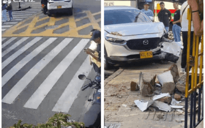 Accidente en Bello dejó tres personas lesionadas