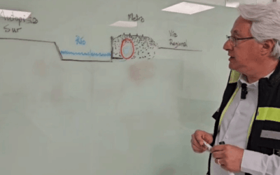 Metro de Medellín trabaja 24 horas para reparar la socavación entre las estaciones Poblado y Aguacatala