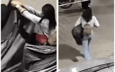 En moto, se llevaron la carpa de otra motocicleta en San Antonio de Prado