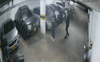 Alarma frustra intento de hurto en parqueadero residencial