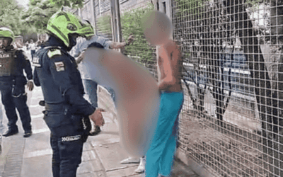 Capturan a dos ladrones en la avenida San Juan tras robar un celular