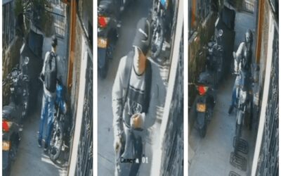 Hurto de motocicleta en Villa Hermosa quedó grabado en video