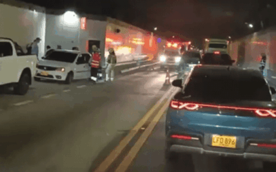Accidente en el Túnel de Oriente genera cierre vial en sentido Medellín-Rionegro