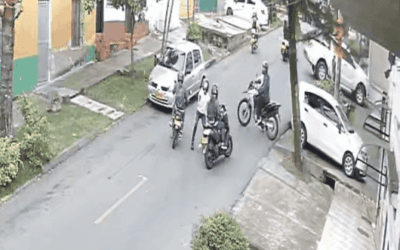 Asalto armado a motociclista en el barrio El Salvador, Medellín