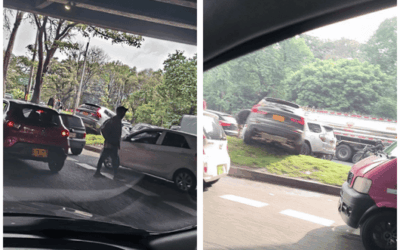 Conductor realiza peligrosa maniobra en la Avenida Regional