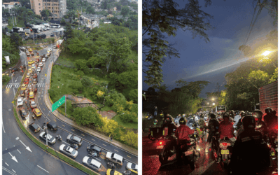 Colapsado el ingreso a San Antonio de Prado