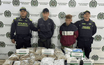 Capturan a dos hombres por tráfico de estupefacientes en la vereda Hato Viejo, en Bello