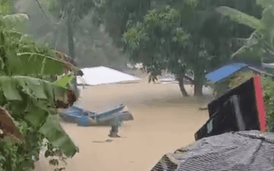 Emergencia por inundaciones en la vía Montería – Arboletes: comunidades cruzan entre el agua pese al alto riesgo