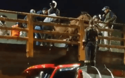 Piden mantenimiento urgente al puente de ingreso al municipio de Girardota tras incidente con un caballo