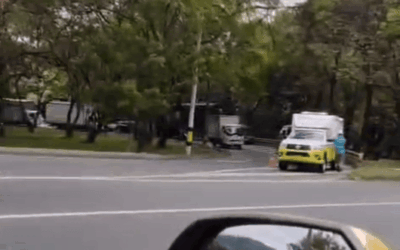 Accidente de tránsito en la calle Barranquilla genera congestión en la conexión con la Avenida Regional