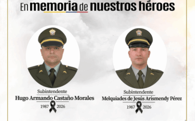 Policía Nacional rechaza atentado que cobró la vida de dos subintendentes en Anorí, Antioquia