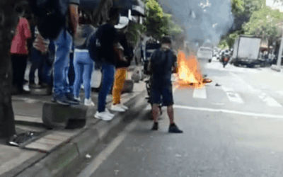 Disparos durante intento de hurto en el centro de Medellín dejaron dos capturados
