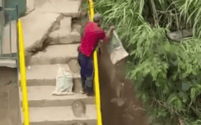Irresponsable. Arroja escombros a la quebrada La Rosa y ponen en riesgo a la comunidad de Santa Cruz