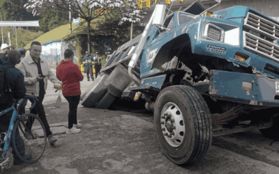 Cierre temporal de ingreso a Guarne por hundimiento de la vía