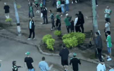 Tensión tras la eliminación: disturbios de algunos hinchas de Nacional luego del partido ante Millonarios