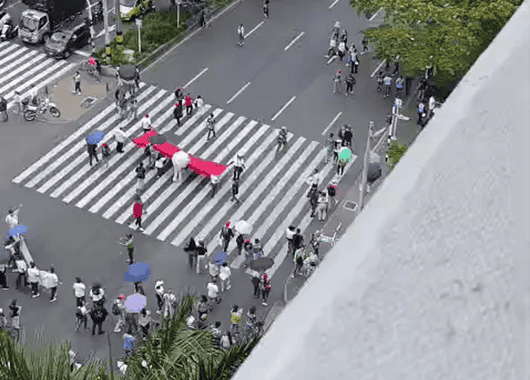 Manifestación afecta la movilidad en el centro de Medellín