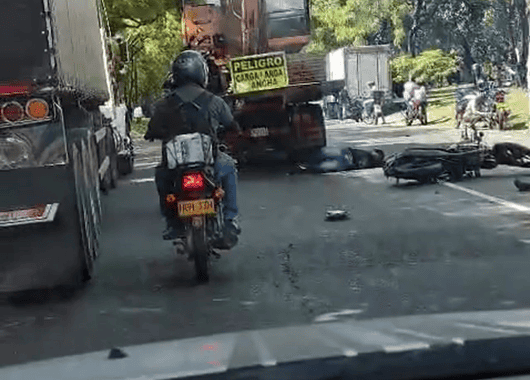 Trágico accidente en la Avenida Regional deja un motociclista muerto en Medellín